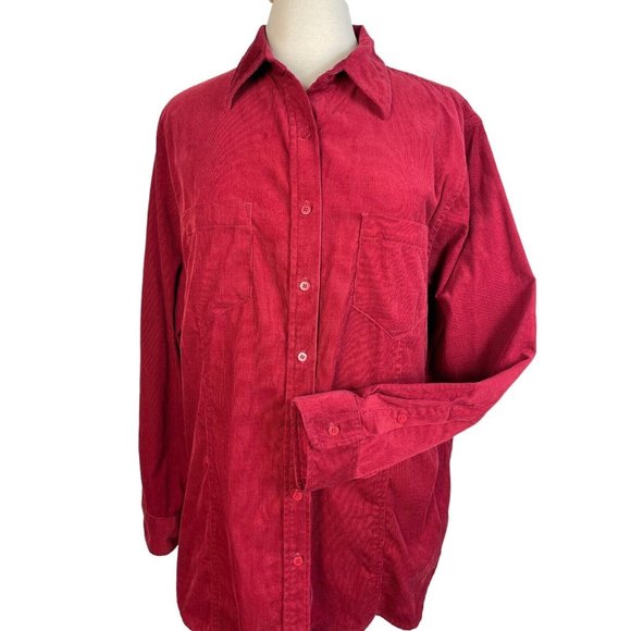 Jones New York Sport Shacket Corduroy Y2k Button Down Shirt, Size 2X - Picture 8 of 12
